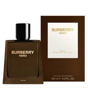 Burberry Hero Parfum 100 ml 3.3 Fl Oz Brand New In Box Sealed In Plastic